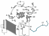 OEM Toyota Mirai AC Line Diagram - 88716-62070