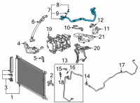 OEM Toyota Mirai Suction Pipe Diagram - 88704-62030