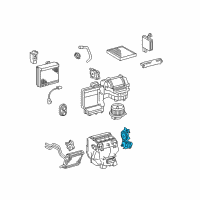 OEM 2011 Lexus RX350 Damper Servo Sub-Assembly (For Airmix) Diagram - 87106-06250