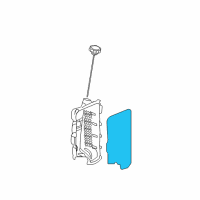 OEM 2019 Chevrolet Blazer Side Cover Gasket Diagram - 24044908