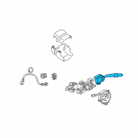 OEM 2003 Lexus IS300 Switch Assy, Windshield Wiper Diagram - 84652-53140