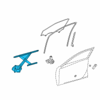 OEM Toyota Corolla Window Regulator Diagram - 69820-12670