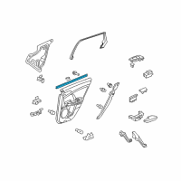 OEM Acura TSX Weatherstrip, Left Rear Door (Inner) Diagram - 72875-TL0-G01