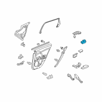 OEM Acura TSX Switch Assembly, Rear Power Window Diagram - 35770-TL2-A01