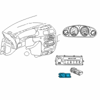 OEM Chrysler 300M Switch-HEADLAMP And Fog Lamp Diagram - 4602459AB