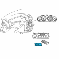 OEM 2003 Chrysler 300M Switch-HEADLAMP And Fog Lamp Diagram - 4602459AB