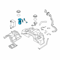 OEM Infiniti Q70 In Tank Fuel Pump Diagram - 17040-1MA0B