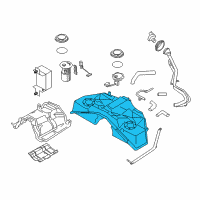 OEM 2017 Infiniti Q70 Tank Assembly - Fuel Diagram - 17202-1MA0A