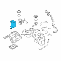 OEM 2017 Infiniti Q60 Control Module Kit-Fuel Pump Diagram - 17001-5CA0A