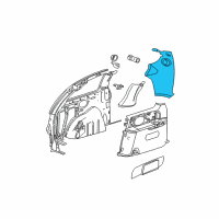 OEM 2007 Chrysler Town & Country Molding-D Pillar Diagram - SJ16BD1AC