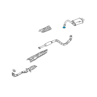 OEM Chrysler Gasket-Exhaust Pipe Diagram - MR323620