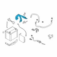 OEM 2012 Infiniti M35h Cable Assy-Battery Earth Diagram - 24083-JL05A