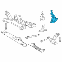 OEM 2015 Lexus NX200t KNUCKLE, Steering, L Diagram - 43212-78010
