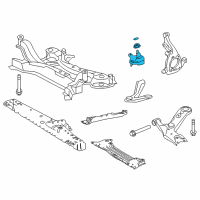 OEM 2020 Lexus NX300h Lower Ball Joint Assembly, Right Diagram - 43330-49215