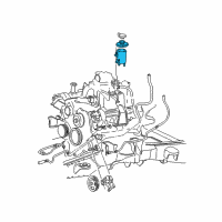 OEM 2002 Lincoln Navigator Reservoir Assembly Diagram - 3L3Z-3A697-AA