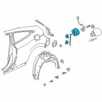 OEM 2019 Honda Civic Adapter Assy., Fuel Filler Diagram - 74480-TBG-A00