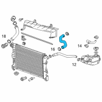 OEM 2014 Chevrolet Sonic Upper Hose Diagram - 95129353