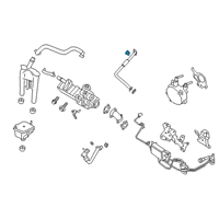 OEM 2021 Ford F-150 EGR Pipe Gasket Diagram - JL3Z-9E464-E