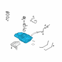 OEM Kia Spectra Fuel Tank Assembly Diagram - 311502F550