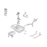 OEM Kia Spectra5 Regulator-Fuel Pressure Diagram - 313802D000