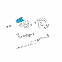 OEM 1999 Toyota 4Runner Heat Shield Diagram - 17168-62051