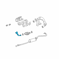 OEM 1995 Toyota Tacoma Front Pipe Diagram - 17410-07060