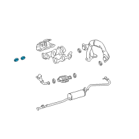 OEM 2001 Toyota Tacoma Front Pipe Gasket Diagram - 90917-06086