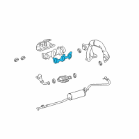 OEM 2000 Toyota Tacoma Manifold Gasket Diagram - 17173-62050