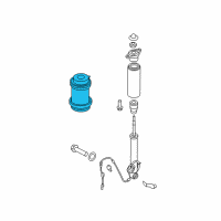 OEM Hyundai Equus Spring Assembly-Air, Rear RH Diagram - 55360-3M501