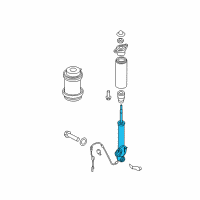 OEM 2013 Hyundai Equus Rear Left-Hand Shock Absorber Assembly Diagram - 55311-3N510