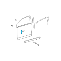 OEM 2014 Toyota Venza Window Molding Diagram - 75751-0T010