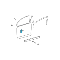 OEM 2010 Toyota Venza Window Molding Diagram - 75751-0T010