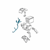 OEM 2005 Chevrolet Equinox Negative Cable Diagram - 15144697