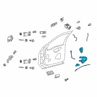 OEM 2009 Ford F-350 Super Duty Latch Assembly Diagram - BC3Z-25219A64-AA