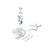 OEM Hyundai Sonata Fuel Filter Assembly Diagram - 31911-3K600