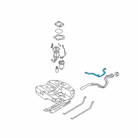 OEM 2009 Hyundai Sonata Hose-Fuel Diagram - 31072-3K600