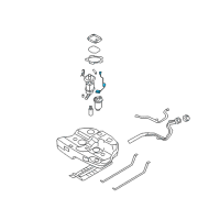 OEM 2009 Hyundai Sonata Fuel Pump Sender Assembly Diagram - 94460-3K000