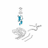 OEM 2010 Hyundai Sonata Complete-Fuel Pump Diagram - 31110-0A600