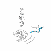 OEM 2010 Hyundai Sonata Neck Assembly-Fuel Filler Diagram - 31040-0A000