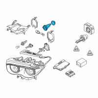 OEM 2004 BMW 745Li Bulb, Parking Light Diagram - 63-12-6-916-097