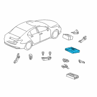 OEM 2015 Acura TLX Control Unit Diagram - 38320-TZ7-A03