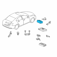 OEM Acura TLX Box Assembly, Sub Relay Diagram - 38330-TZ3-A01