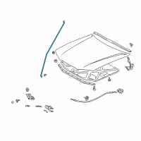 OEM 1999 Toyota Camry Support Rod Diagram - 53451-06010