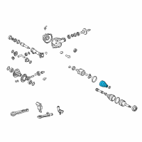 OEM 2006 Lexus GX470 Boot Kit, Front Drive Shaft Diagram - 04437-60042