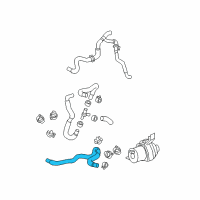 OEM 2010 Toyota Highlander Heater Hose Diagram - 87245-48B30