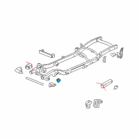 OEM 2004 GMC Yukon Bumper, Front Lower Control Arm Diagram - 15161761