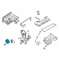 OEM 2016 Nissan Frontier Pulley-Crankshaft Diagram - 12303-3TA0C