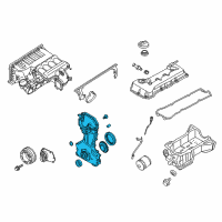 OEM Nissan Frontier Cover Assy-Front Diagram - 13500-EA000