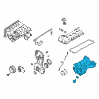 OEM 2017 Nissan Frontier Pan Assy Oil Diagram - 11110-EA00A