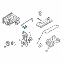 OEM 2019 Nissan Frontier Gasket-Manifold Diagram - 14035-EA000